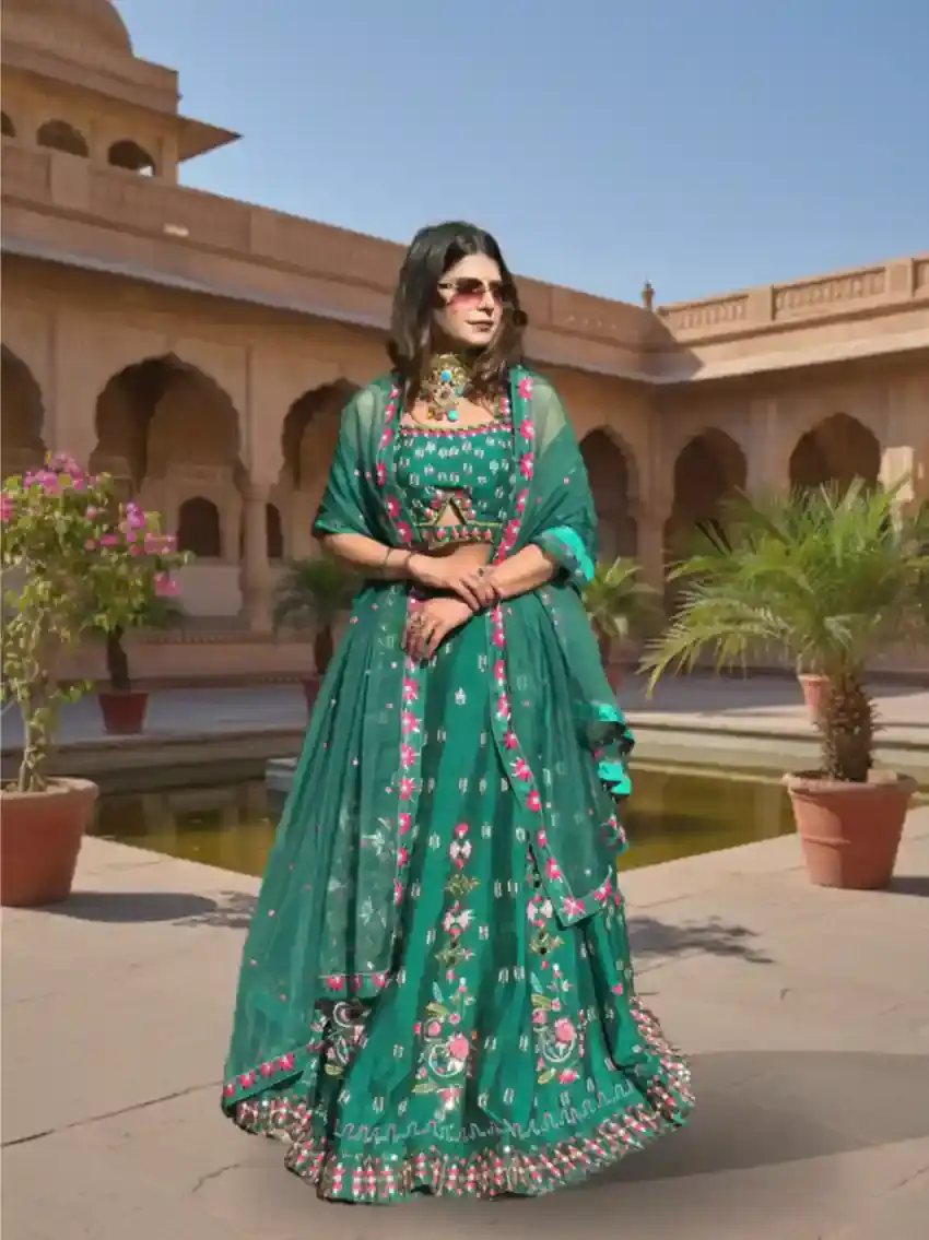 Green Lehenga