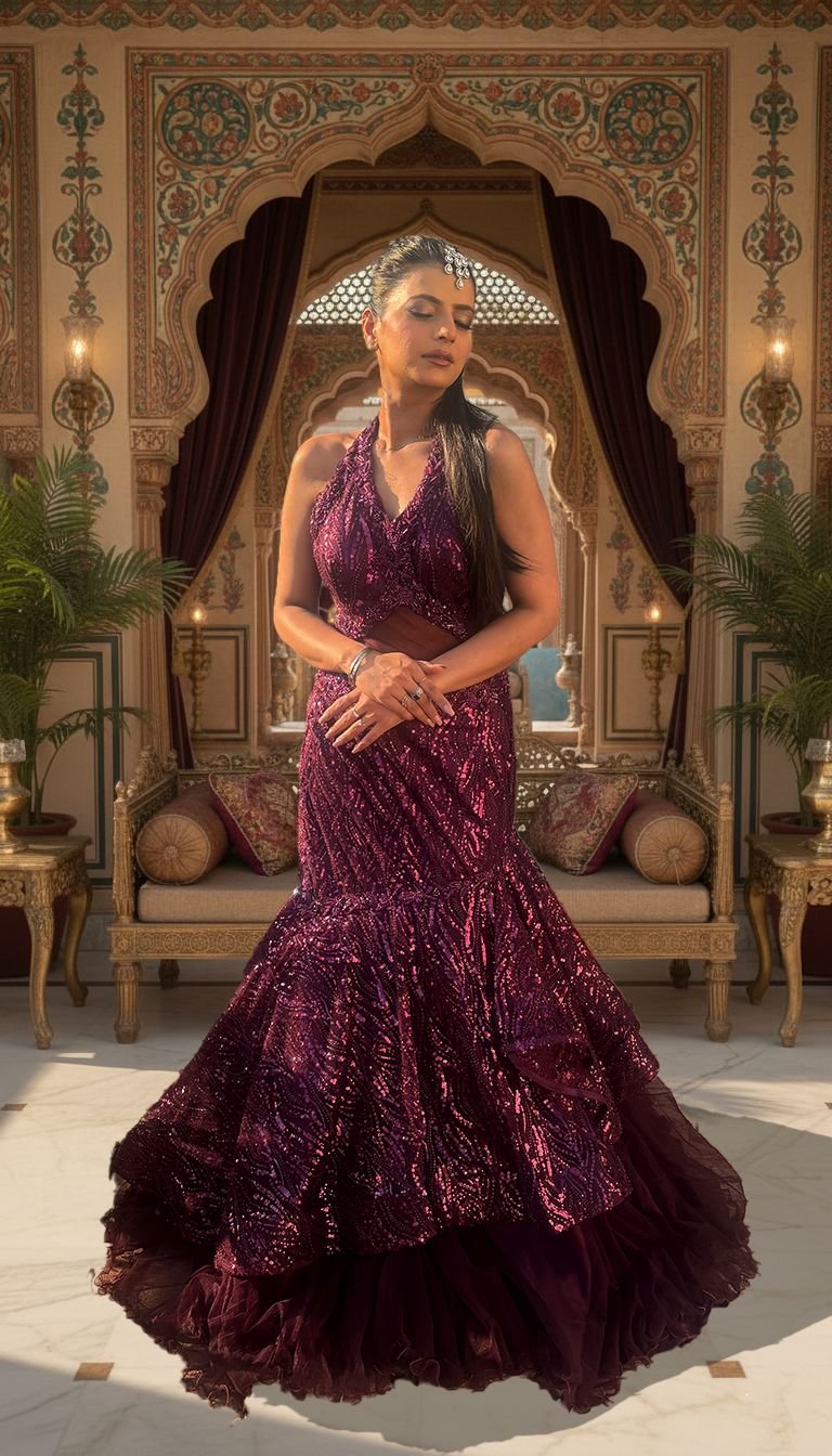 Purple gown